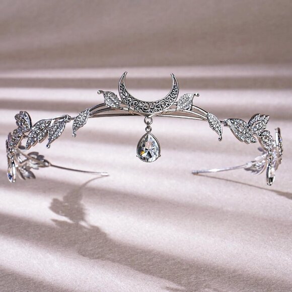 Fairy Leaf Headband Leaf Crown for Women Girls Renaissance Halloween Cosplay Wed